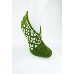 LitaeTrend El Örgüsü Kışlık Şık Kadın Yün Patik D10