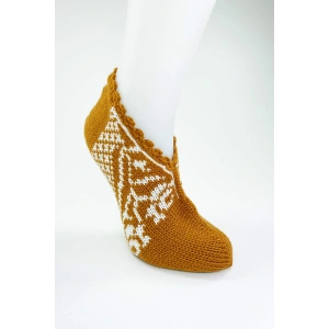 LitaeTrend El Örgüsü Kışlık Şık Kadın Yün Patik D12