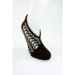 LitaeTrend El Örgüsü Kışlık Şık Kadın Yün Patik D8