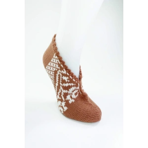 LitaeTrend El Örgüsü Kışlık Şık Kadın Yün Patik D9