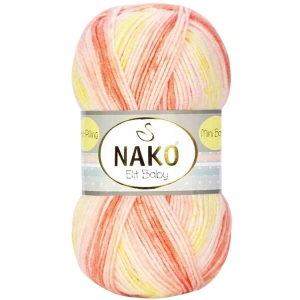 LitaeTrend Elit Baby Mini Batik Bebe El Örgü İpi Turuncu Sarı 32430