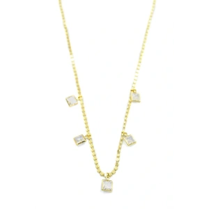 LitaeTrend Ezme Zincir Charm Kolye - Altın