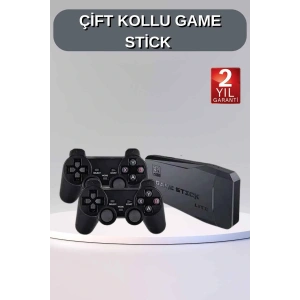 LitaeTrend Game Stick 20000 Oyun Kablosuz Çift Kol Retro Oyunlar Game Stick Atari 2.4g 4K