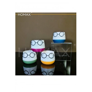 LitaeTrend Gözlüklü Dekoratif Saksı Orta Boy 1 Adet Royaleks-5721