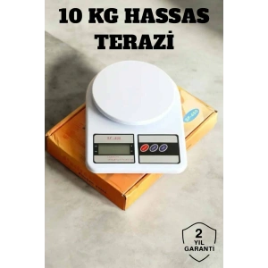 LitaeTrend Hassas Terazi 10 kg Kapasiteli, Yüksek Hassasiyetli Dijital Mutfak TLTsı