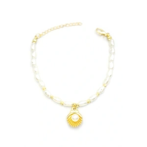 LitaeTrend İnci Bileklik - Altın