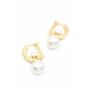 LitaeTrend İnci D Küpe - Altın