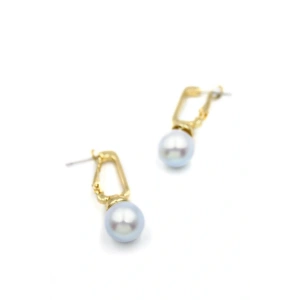 LitaeTrend İncili Küpe - Mavi