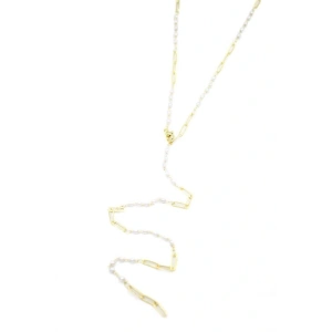 LitaeTrend İncili Y Kolye - Altın