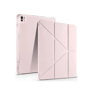 LitaeTrend iPad Air 13 (2024) Kılıf Kalemlikli Mars Tablet Kılıfı - Rose Gold