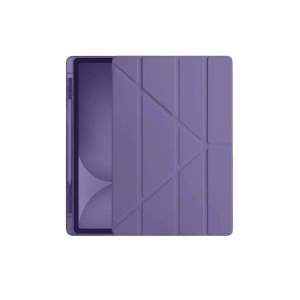 LitaeTrend iPad Pro 11 (2024) Kılıf Kalemlikli Hugo Tablet Kılıfı - Mor