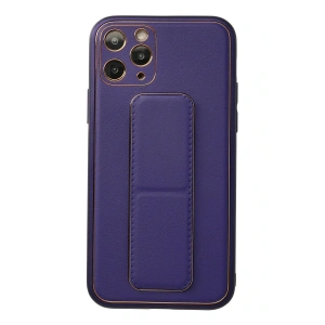 LitaeTrend iPhone 11 Pro Kılıf Coco Deri Standlı Kapak - Mor