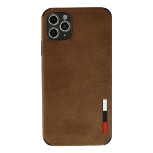 LitaeTrend iPhone 11 Pro Kılıf Loop Deri Silikon - Kahverengi