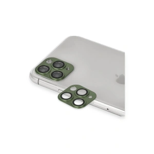 LitaeTrend iPhone 11 Pro Max Pers Alüminyum Kamera Lens - Yeşil