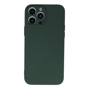 LitaeTrend iPhone 13 Pro Max Kılıf Nano içi Kadife Silikon - Koyu Yeşil