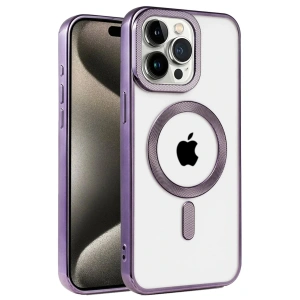 LitaeTrend iPhone 14 Pro Max Kılıf Kronos Magsafe Kapak - Derin Mor