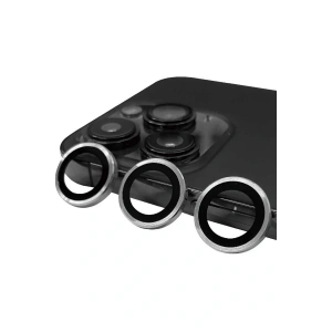 LitaeTrend iPhone 14 Pro Max Raze Metal Kamera Lens - Gümüş