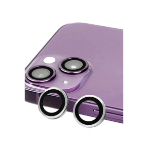 LitaeTrend iPhone 14 Raze Metal Kamera Lens - Gümüş