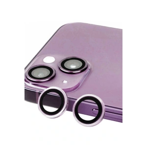 LitaeTrend iPhone 14 Raze Metal Kamera Lens - Mor