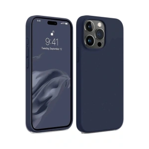 LitaeTrend iPhone 15 Pro Kılıf First Silikon - Lacivert