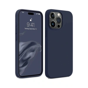 LitaeTrend iPhone 15 Pro Max Kılıf First Silikon - Lacivert