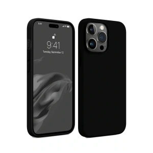 LitaeTrend iPhone 15 Pro Max Kılıf First Silikon - Siyah