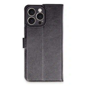 LitaeTrend iPhone 16 Pro Max Kılıf Trend S Plus Kapaklı Kılıf - Siyah