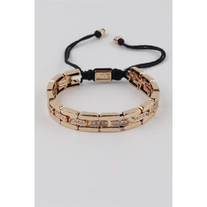 LitaeTrend İpli Çelik Bileklik - Altın