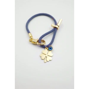 LitaeTrend İpli Yonca Bileklik - Mavi