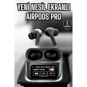 LitaeTrend Kablosuz Bluetooth Kulaklık Ekranlı Uzun Şarj Süreli ANC Destekli