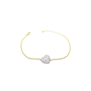 LitaeTrend Kalp Bileklik - Beyaz