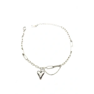 LitaeTrend Kalp Halhal - Gümüş