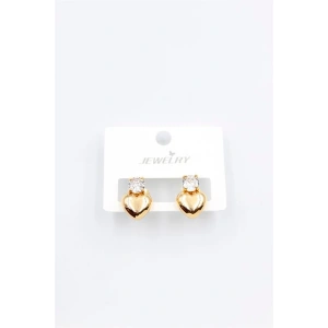 LitaeTrend Kalp Küpe - Altın