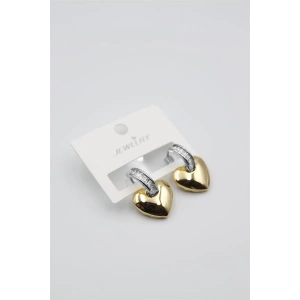 LitaeTrend Kalp Küpe - Altın