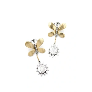 LitaeTrend Kelebek Küpe - Altın