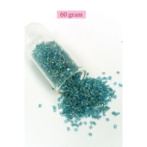 LitaeTrend Kesme Cam Boncuk 2mm - 60 Gram - Şeffaf Çam Yeşili - BNC380