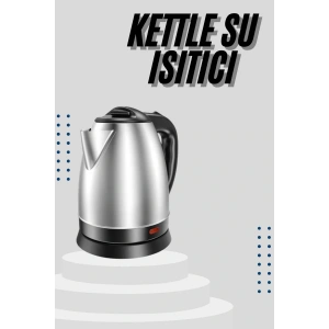 LitaeTrend Kettle C F Tipi 220-240V Paslanmaz Çelik Elektrik Kablolu Otomatik Kapanma