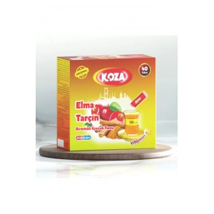 LitaeTrend Koza Tek İçimlik Elma & Tarçın Aromalı Toz İçecek 40lı