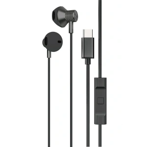 LitaeTrend LS-730 1.2M iPhone 15 Serisi ile Uyumlu Type-C Kablolu Kulaklık - Siyah