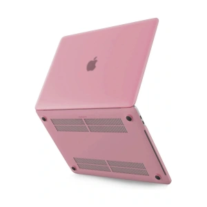 LitaeTrend Macbook Pro 13 2020 Macbook Buzlu Kapak - Pembe