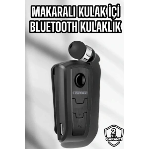 LitaeTrend Makaralı Bluetooth Kulaklık Kulak İçi Android iOS Uyumlu Titreşimli