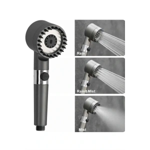 LitaeTrend Masaj Etkili Turbolu Çok Fonksiyonlu Filtreli Duş Başlığı Yeni Nesil