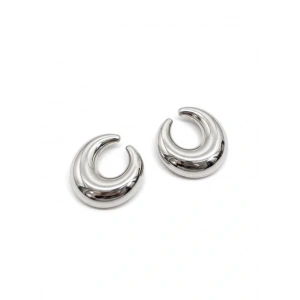 LitaeTrend Metal Hilal Küpe - Gümüş