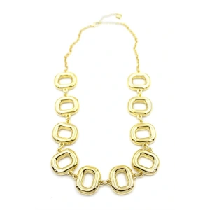 LitaeTrend Metal Şekilli Kolye - Altın