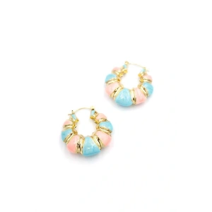 LitaeTrend Mneli Küpe - ÇOK RENKLİ