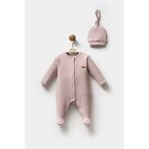 LitaeTrend Moi Noi Şapkalı Tulum Mnb1236 Mürdüm