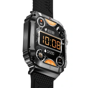 LitaeTrend OD3 2.1 inç IPS Ekran IP68 Su Geçirmez Konuşma ve NFC Özellikli Akıllı Saat - Siyah