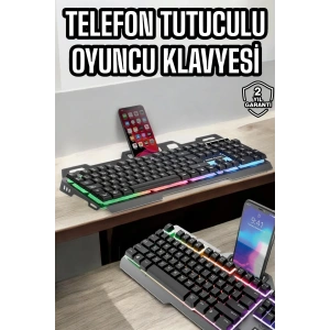LitaeTrend Oyuncu Klavyesi Q Klavye RGB Işıklı Mouse Hediyeli