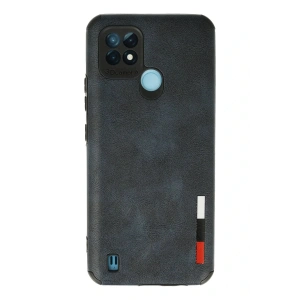 LitaeTrend Realme C21 Kılıf Loop Deri Silikon - Lacivert