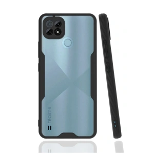 LitaeTrend Realme C21 Kılıf Platin Silikon - Siyah